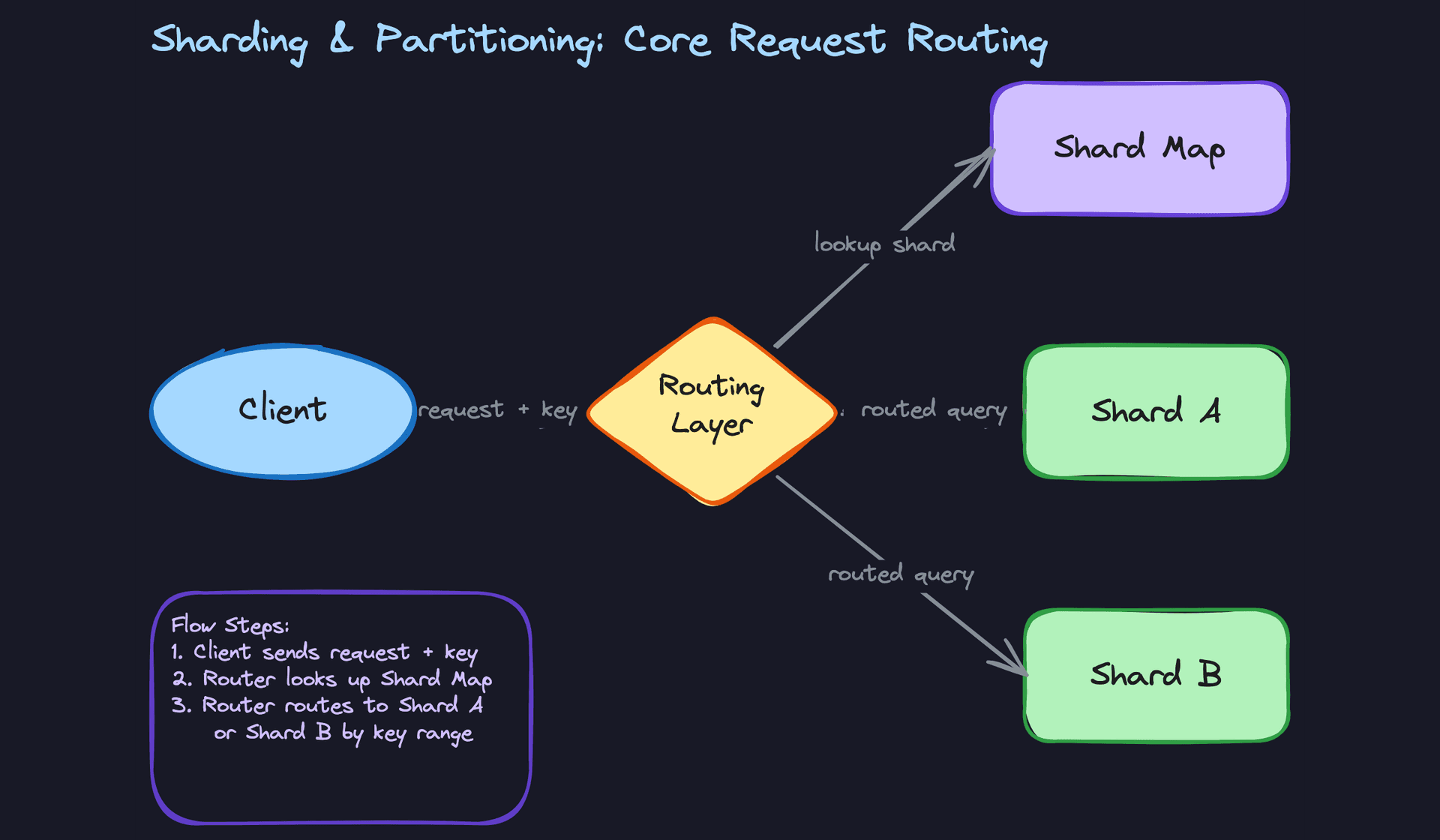 Core Sharding Architecture: Request Routing to Shards