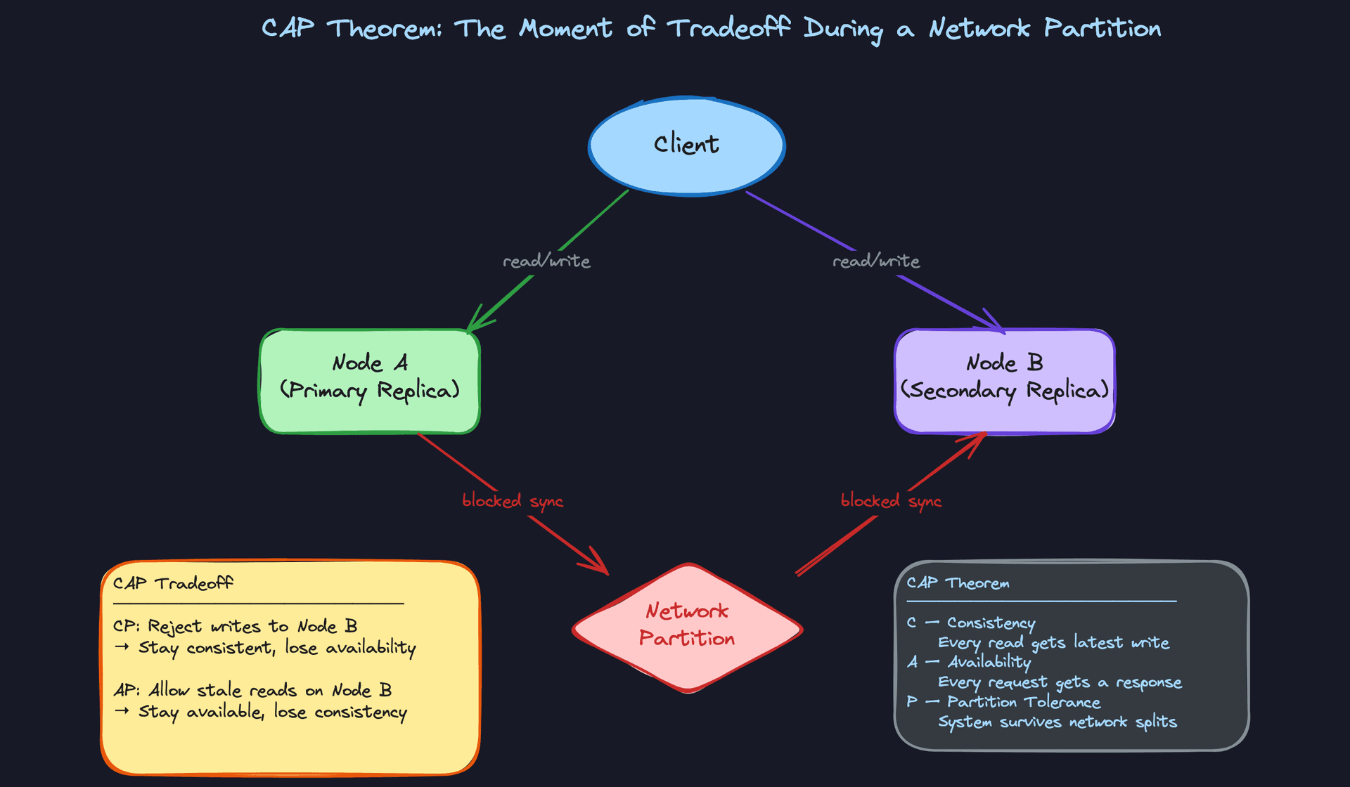 CAP Theorem: The Moment of Tradeoff During a Network Partition